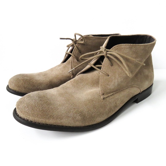 John Varvatos Mens Suede Chukka Boots Tan 11.5 main image 8